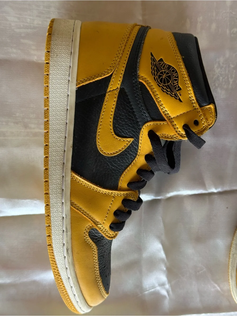 Jordan High-Top Sneakers in Yellow and Black